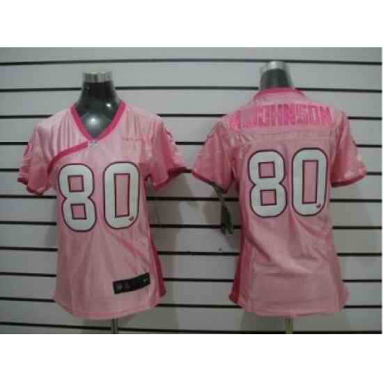Nike Women Houston Texans #80 Andre Johnson Pink Jerseys
